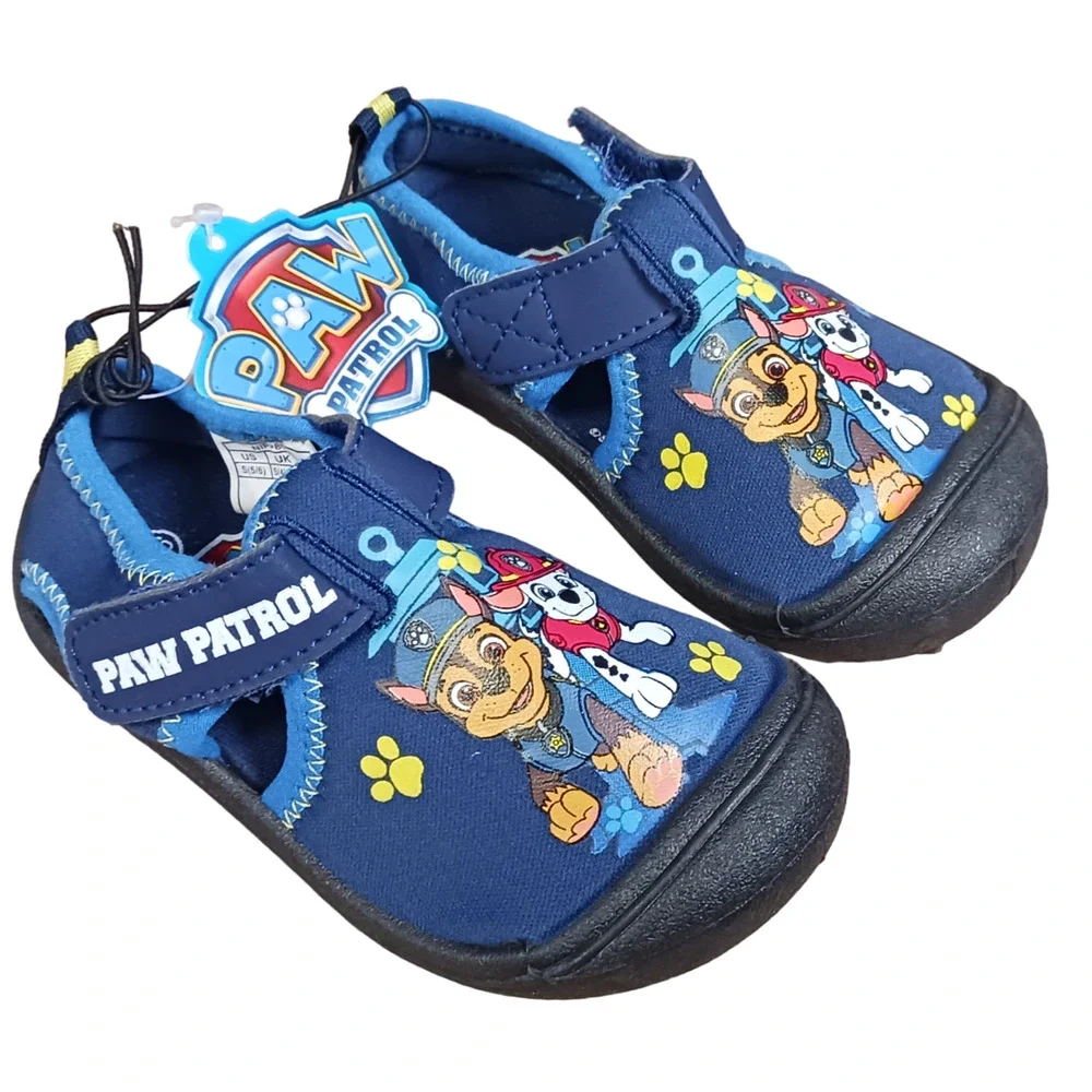 Paw Patrol Chase Marshall Toddler Water Shoes Baby Boys Navy Blue Small (5/6)